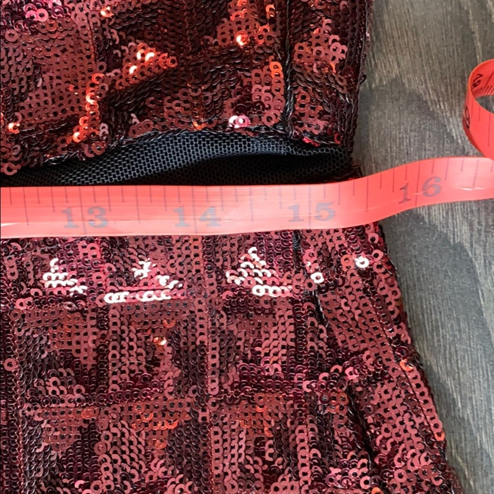 Red Sequined Dress - Picture 5 of 6